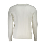 Eleganter Crew -Nackenpullover mit Kontrastdetails