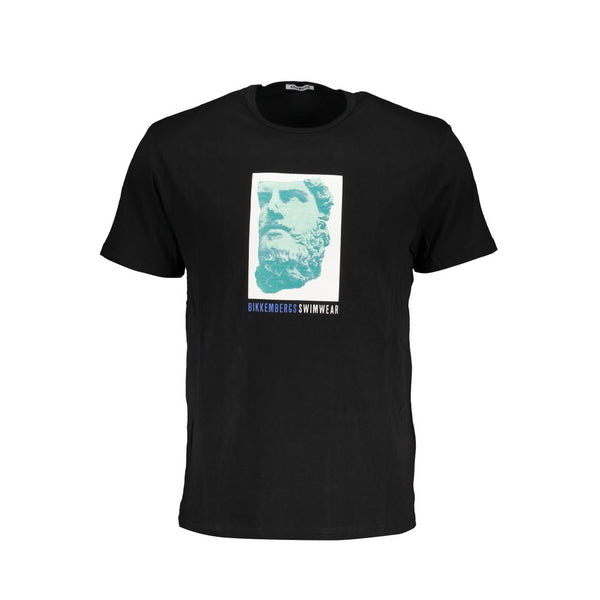 Camiseta de algodón negro