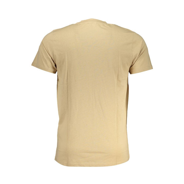 Beige Baumwoll-T-Shirt