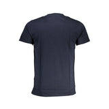 Blaues Baumwollt-Shirt