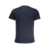 Blaues Baumwollt-Shirt