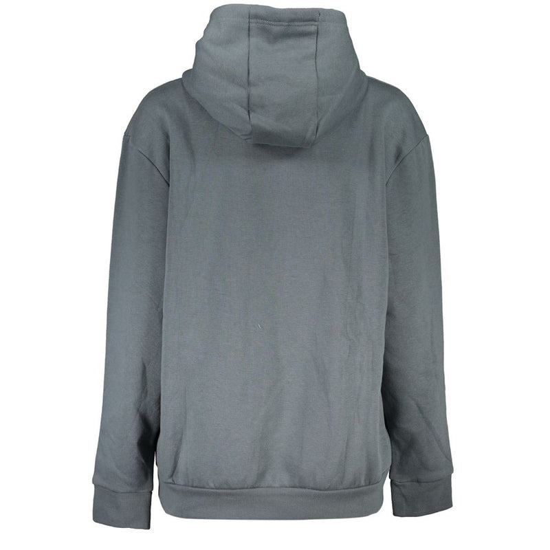 Sudadera con capucha de lana gris elegante