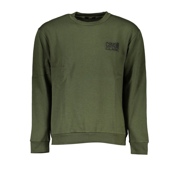 Maglione da parto ricamato in verde chic.