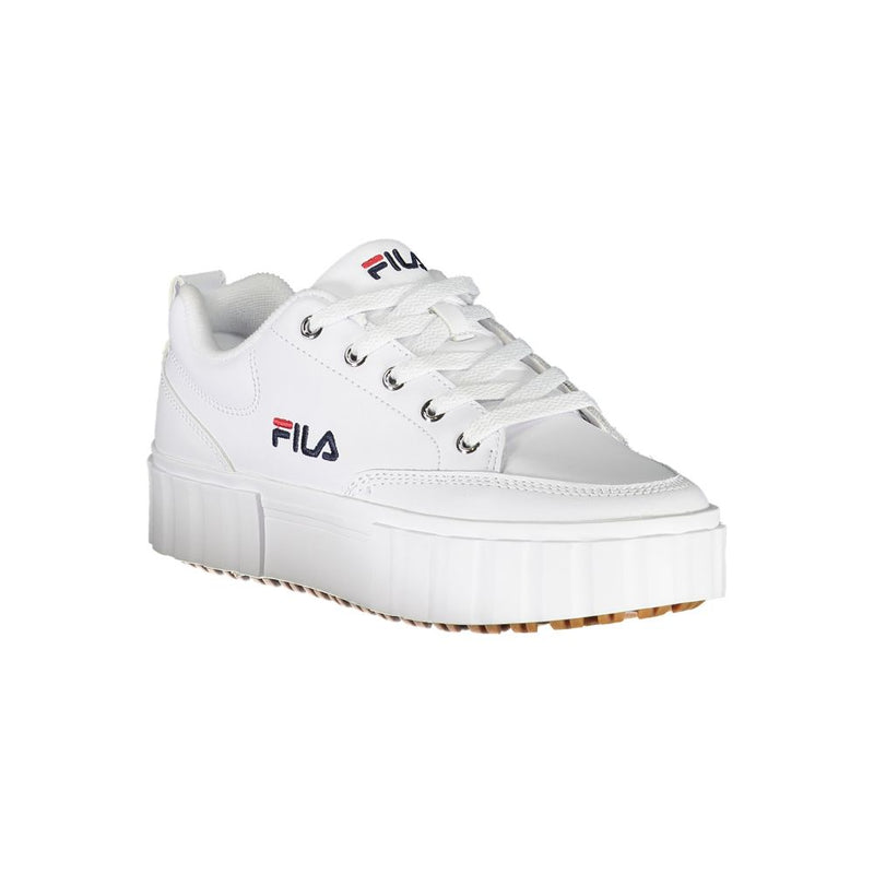 Zapatillas de cuña blanca elegantes con detalles bordados