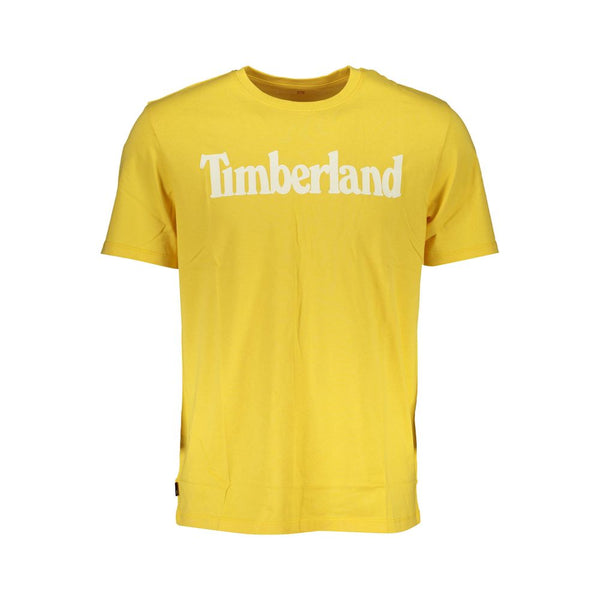 T-shirt di cotone giallo