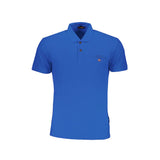 Polo en coton bleu