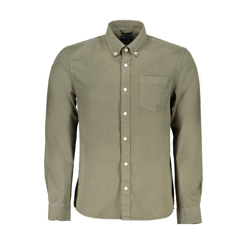 Chemise en coton vert