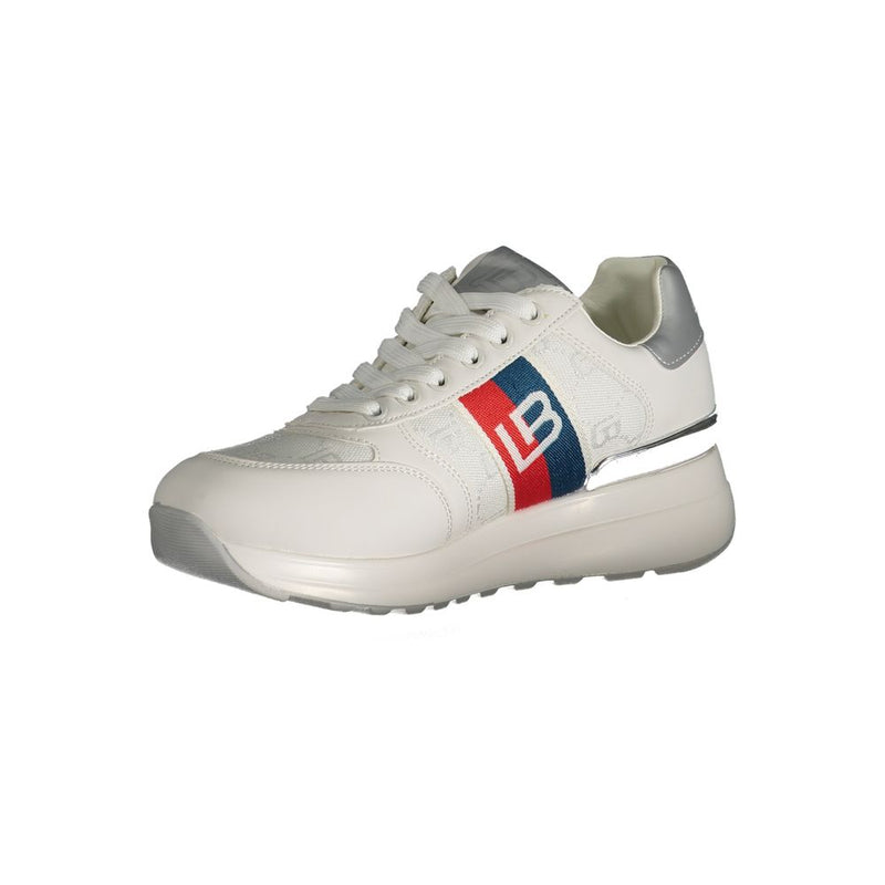 Sneaker en polyester blanc