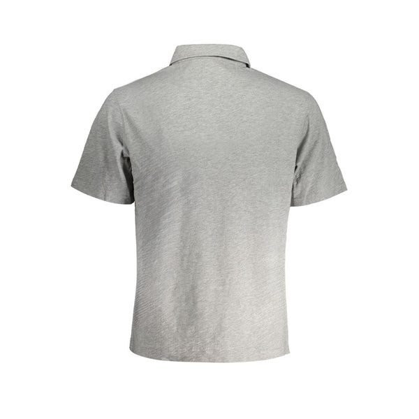 Polo en coton gris