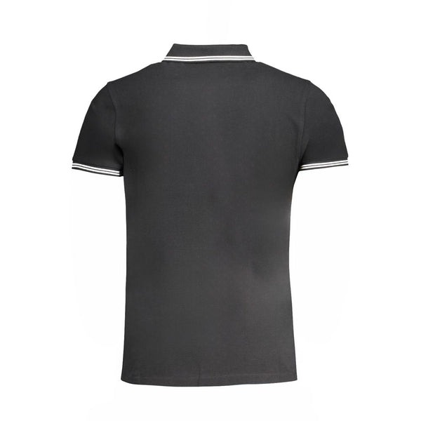 Black Cotton Polo Shirt