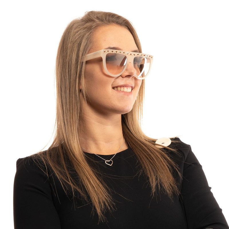 Weiße Frauen Sonnenbrille