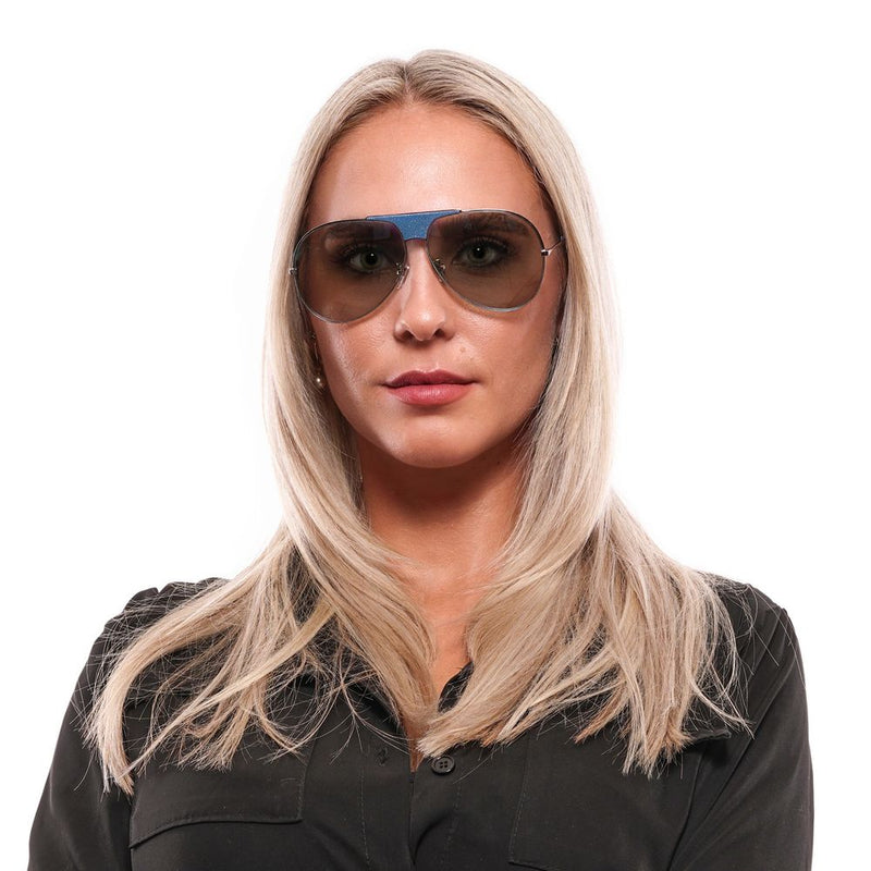 Blaue Frauen Sonnenbrille