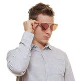 Lunettes de soleil pour hommes en or rose