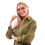 Braune Unisex optische Rahmen