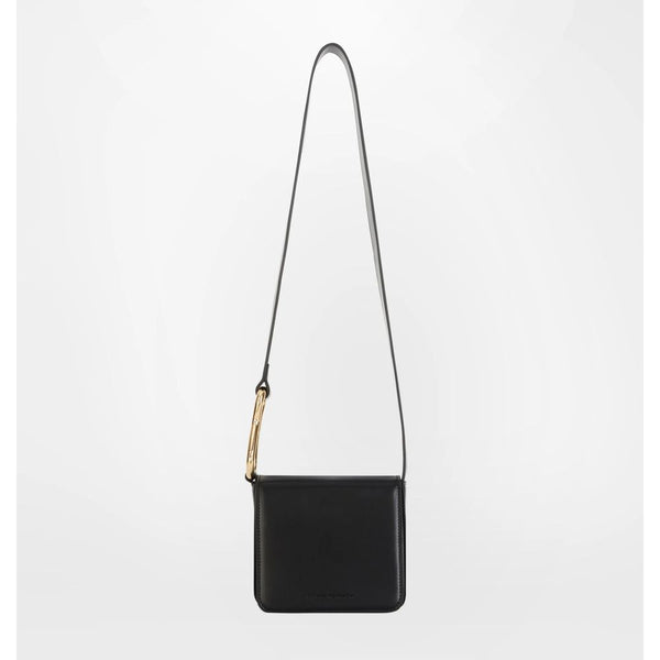 Black Polyester Women Crossbody Bag