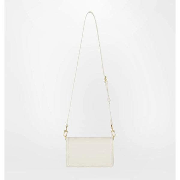 White Polyester Women Crossbody Bag