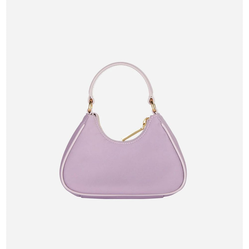 Purple Polyester Women Handbag