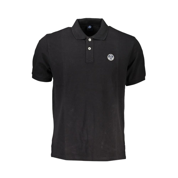 Polo de algodón negro