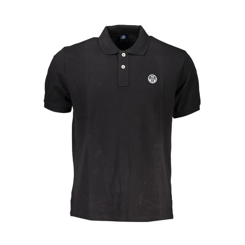 Polo de algodón negro