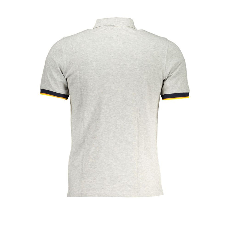 Gray Cotton Polo Shirt