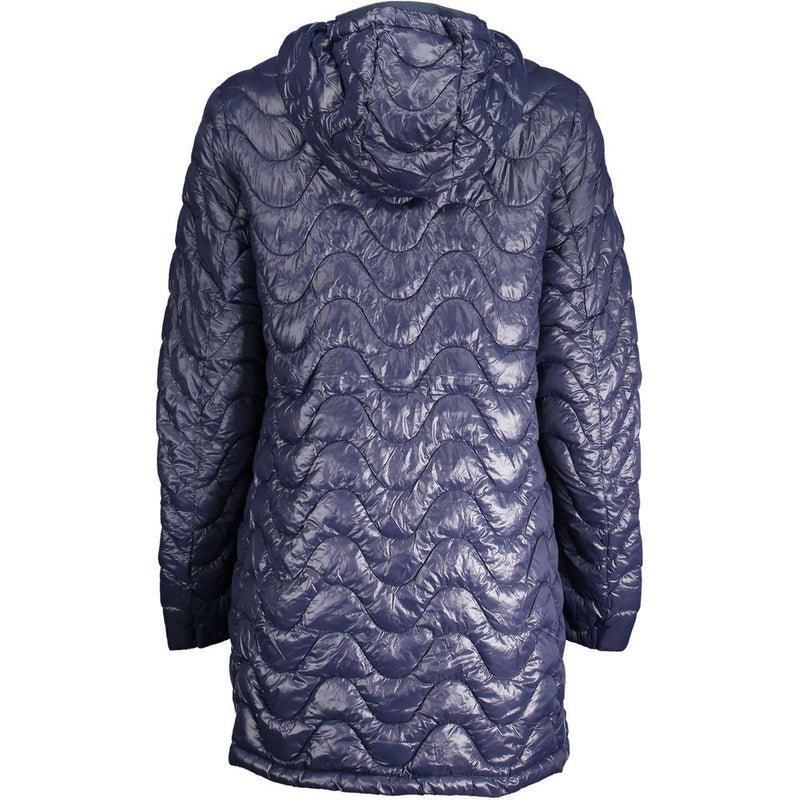 Blue Polyamide Jackets & Coat