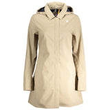 Beige Polyester Jackets & Coat