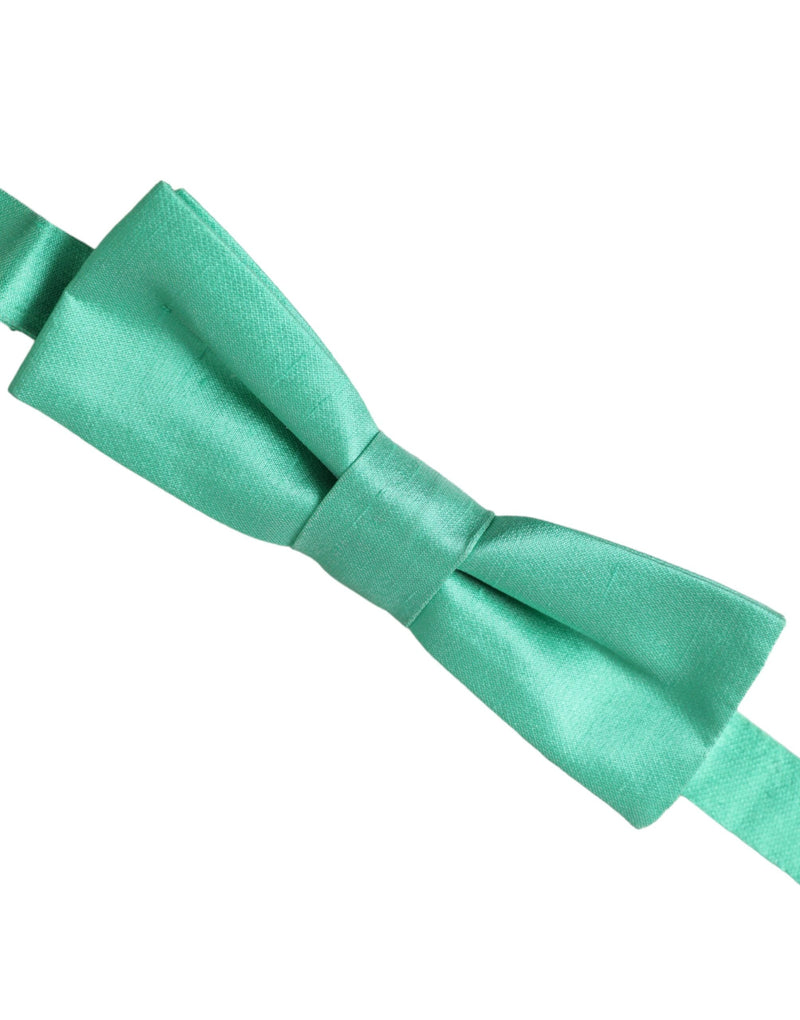 Mint Green Silk Adjustable Neck Men Bow Tie