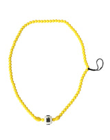 Yellow Beaded Chain DG Logo Charm Necklace