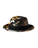 Multicolor Patchwork Women Fedora Wide Brim Hat