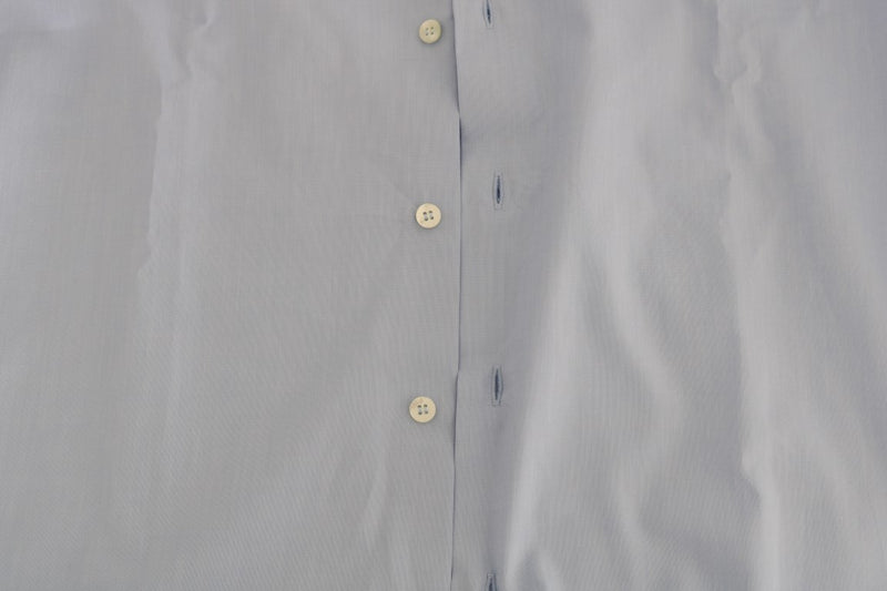 Camicia abito di cotone azzurro