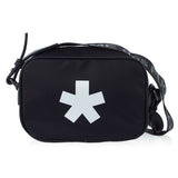 Black Polyester Crossbody Bag