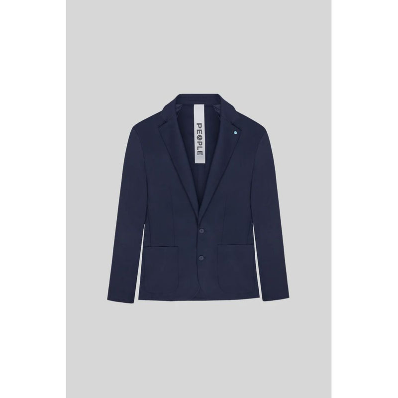 Blue Polyester Jacket