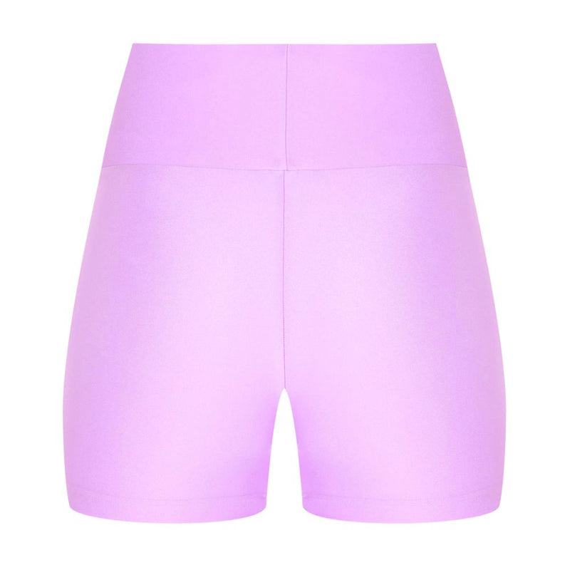 Purple Polyester Short