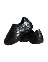 Black Foiled Rubber Toy Low Top Men Sneakers Shoes