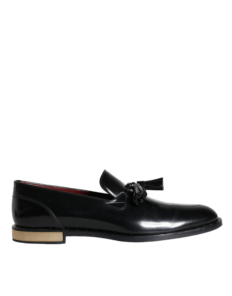 Black Calf Leather Loafer Mens Dress Shoes