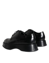 Black Calf Leather Derby Formal Dress Shoes