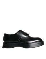 Black Calf Leather Derby Formal Dress Shoes