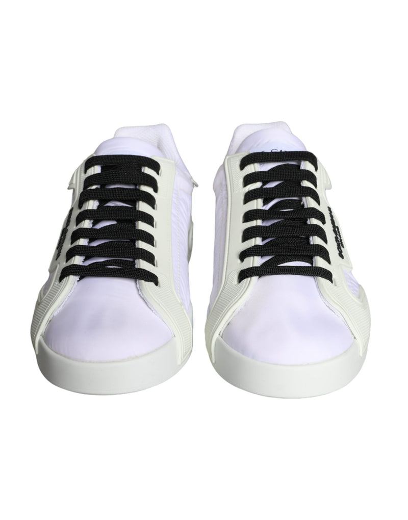 White Portofino Logo Low Top Trainers Sneakers Shoes