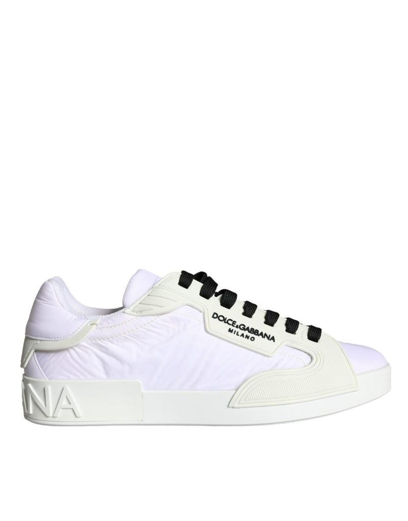 White Portofino Logo Low Top Trainers Sneakers Shoes