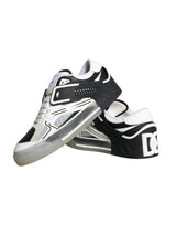 Black Silver Custom 2.Zero Low Top Sneakers Shoes