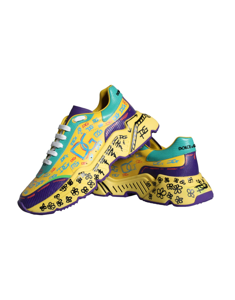 Multicolor Daymaster Hand Painted Men Sneakers Shoes