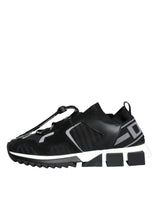 Black White Logo Sorrento Mens Sneakers Shoes