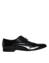 Black Leather Derby Formal Dress Men Shoes