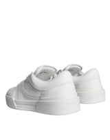 White Miami Leather Low Top Sneakers Shoes