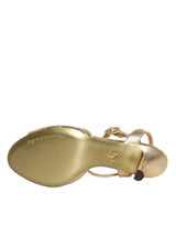 Gold Devotion Embellished Keira Sandals Shoes