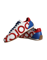 Multicolor Leather Logo Casual Sneakers Shoes