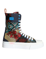 Multicolor Patchwork Logo High Top Sneakers Shoes