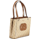 Beige Polyethylene Handbag