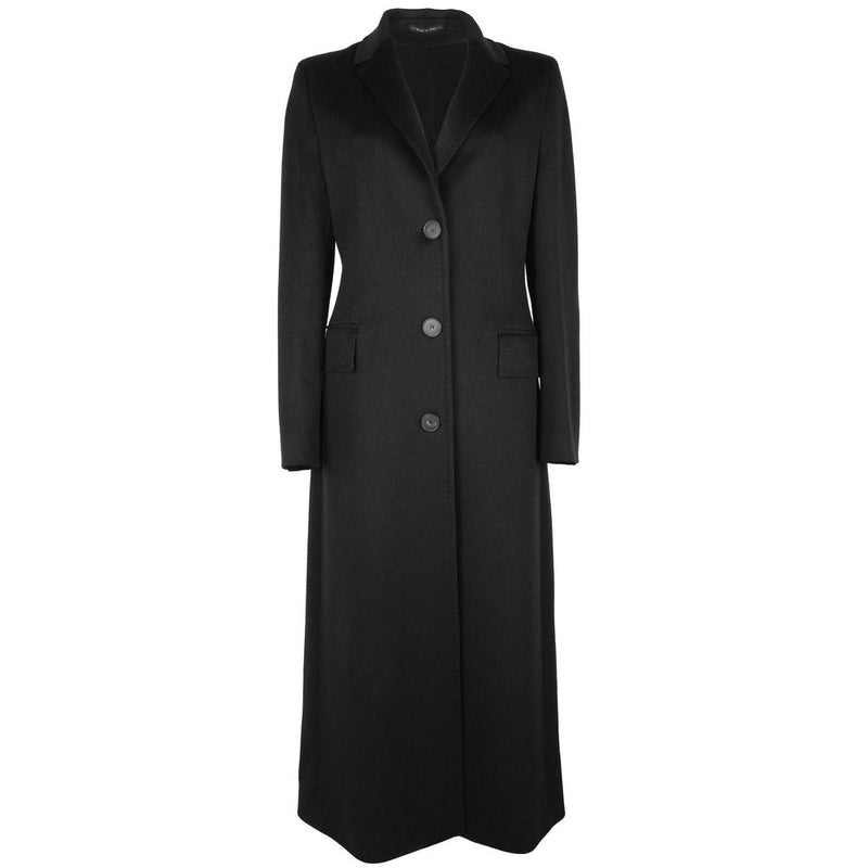 Black Wool Vergine Jackets & Coat