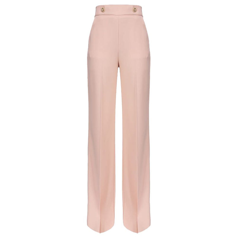 Pink Polyester Jeans & Pant